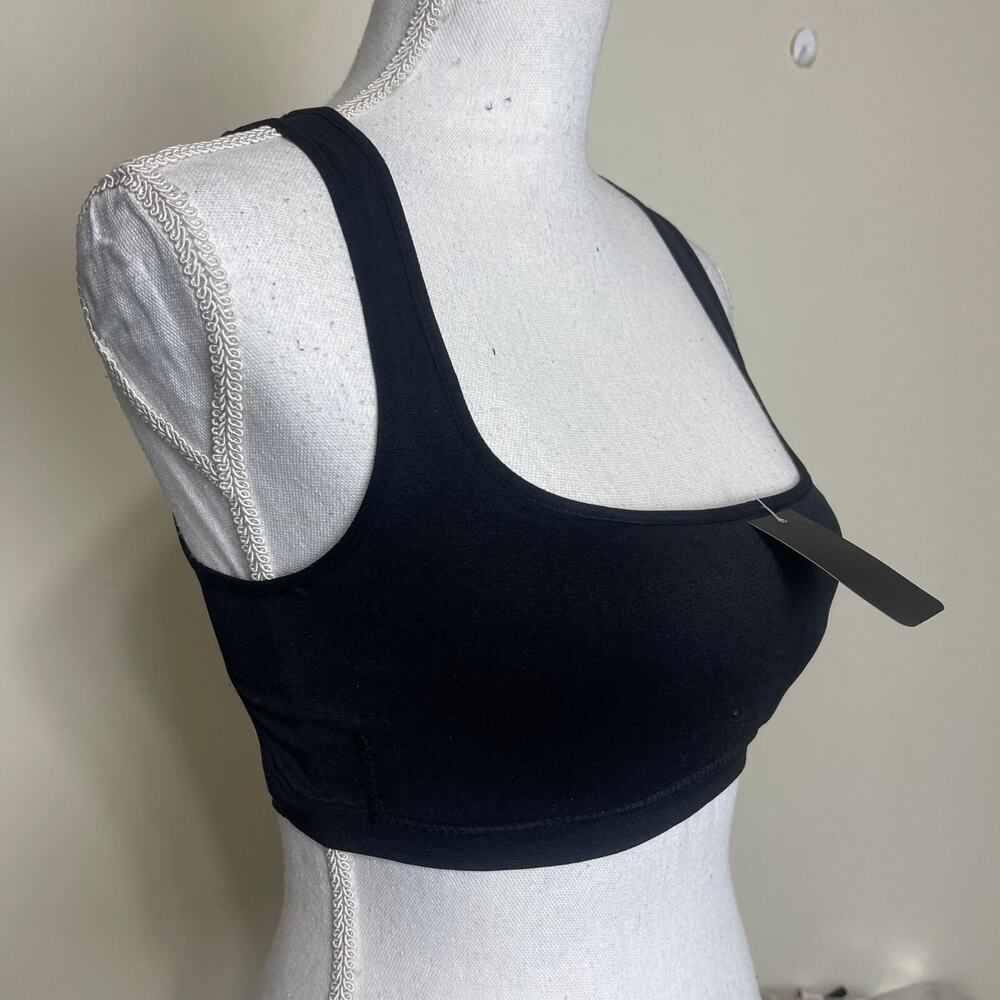 Youmita Sports Bra Cross Back Square Neck For Women, Black, ( Size Fits S to L ) - Picture 2 of 6